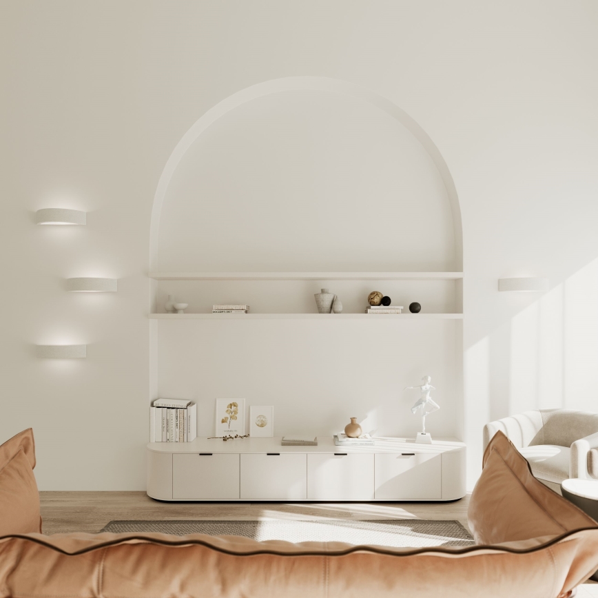 Wandlamp ATENA 1xE27/15W/230V 20 cm wit