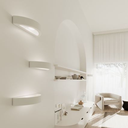 Wandlamp ATENA 1xE27/15W/230V 20 cm wit