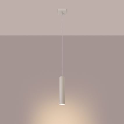 Hanglamp aan een koord LAGOS 1xGU10/10W/230V crème
