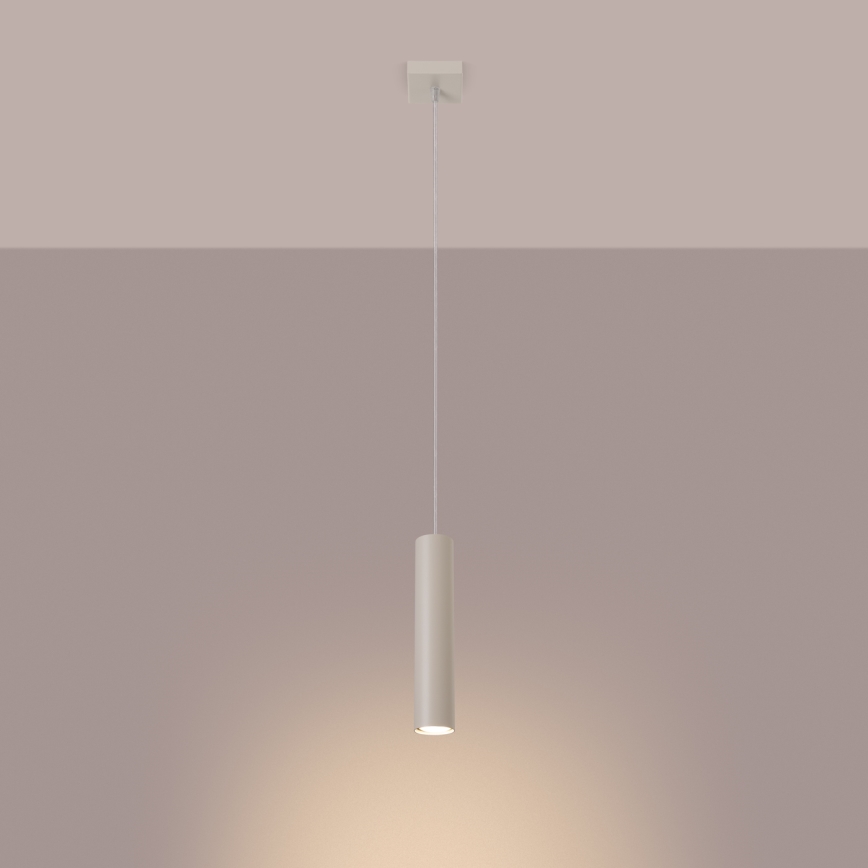 Hanglamp aan een koord LAGOS 1xGU10/10W/230V crème