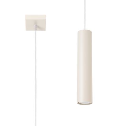 Hanglamp aan een koord LAGOS 1xGU10/10W/230V crème