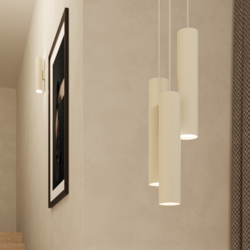 Hanglamp aan een koord LAGOS 3xGU10/10W/230V crème