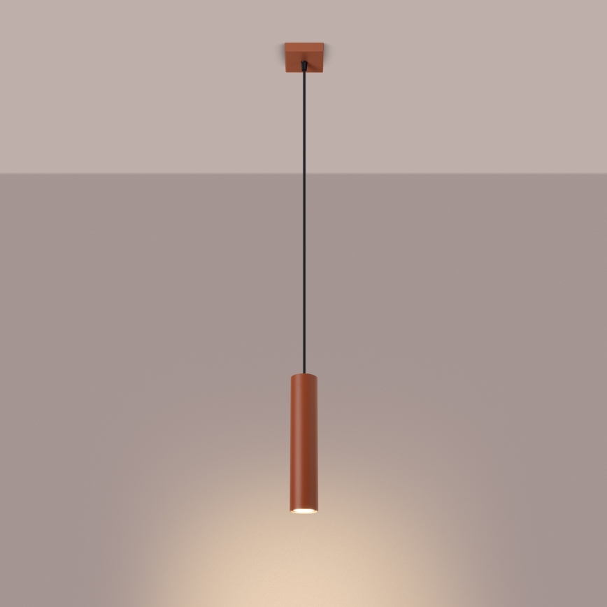 Hanglamp aan een koord LAGOS 1xGU10/10W/230V rood