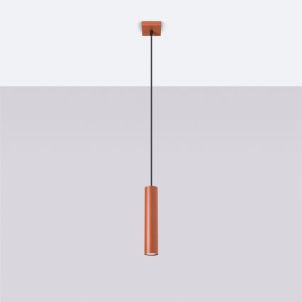 Hanglamp aan een koord LAGOS 1xGU10/10W/230V rood