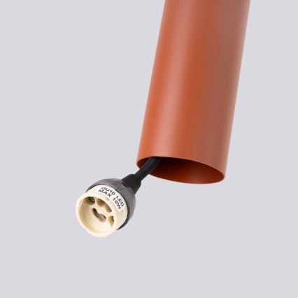 Hanglamp aan een koord LAGOS 2xGU10/10W/230V rood