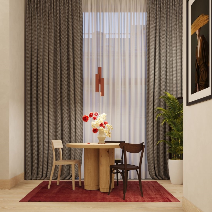 Hanglamp aan een koord LAGOS 3xGU10/10W/230V rood