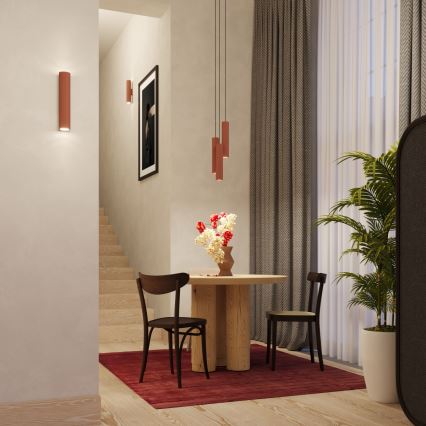 Hanglamp aan een koord LAGOS 3xGU10/10W/230V rood