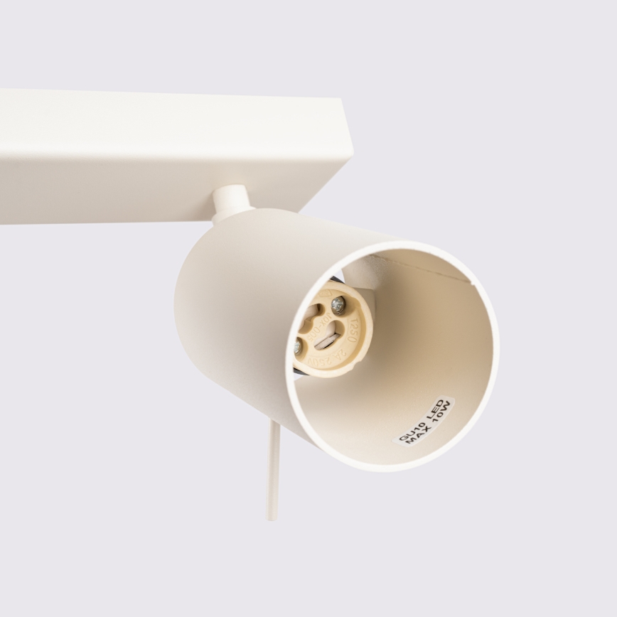 Spot RING 3xGU10/10W/230V crème