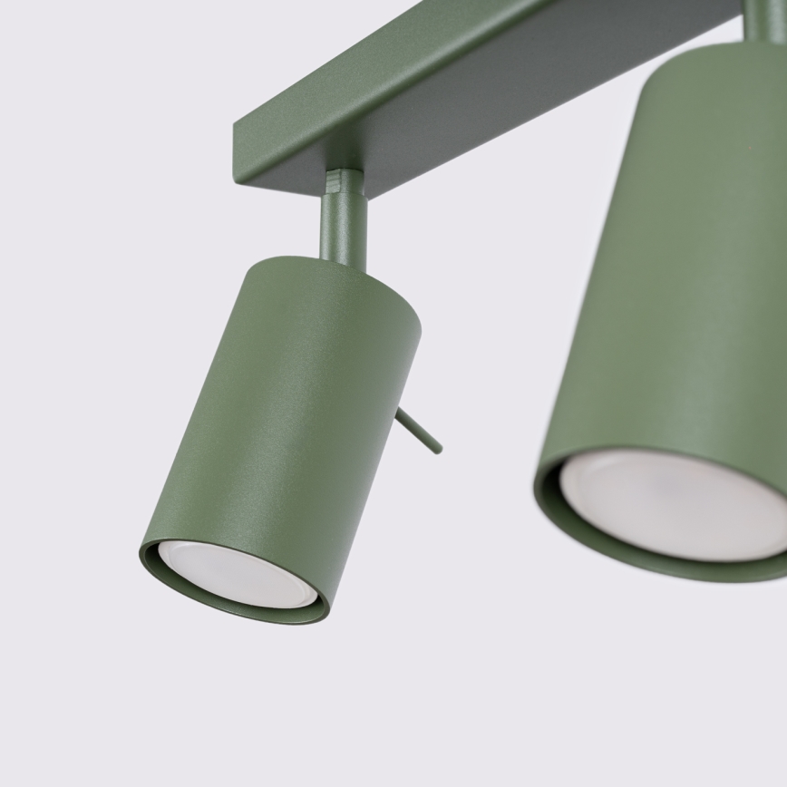 Spot RING 3xGU10/10W/230V groen