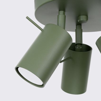 Spot RING 3xGU10/10W/230V groen