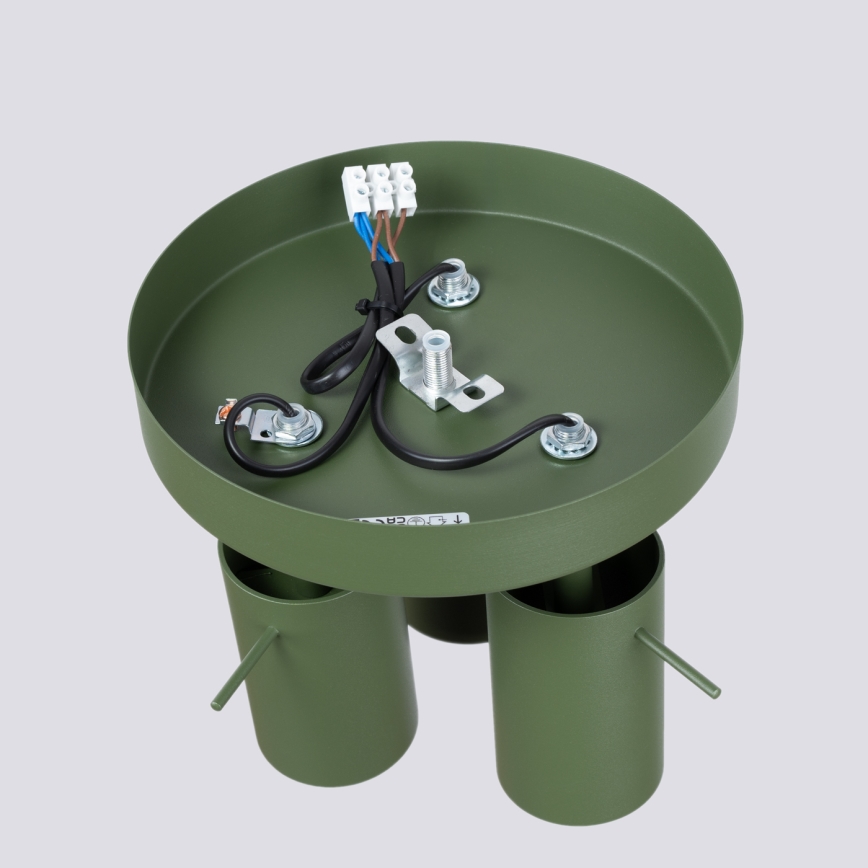 Spot RING 3xGU10/10W/230V groen