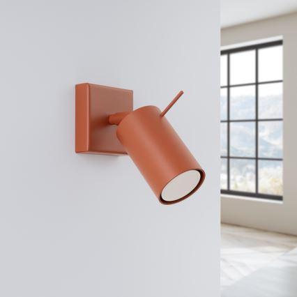 Wandspot RING 1xGU10/10W/230V rood