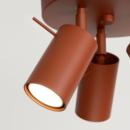 Spot RING 3xGU10/10W/230V rood