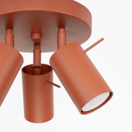 Spot RING 3xGU10/10W/230V rood