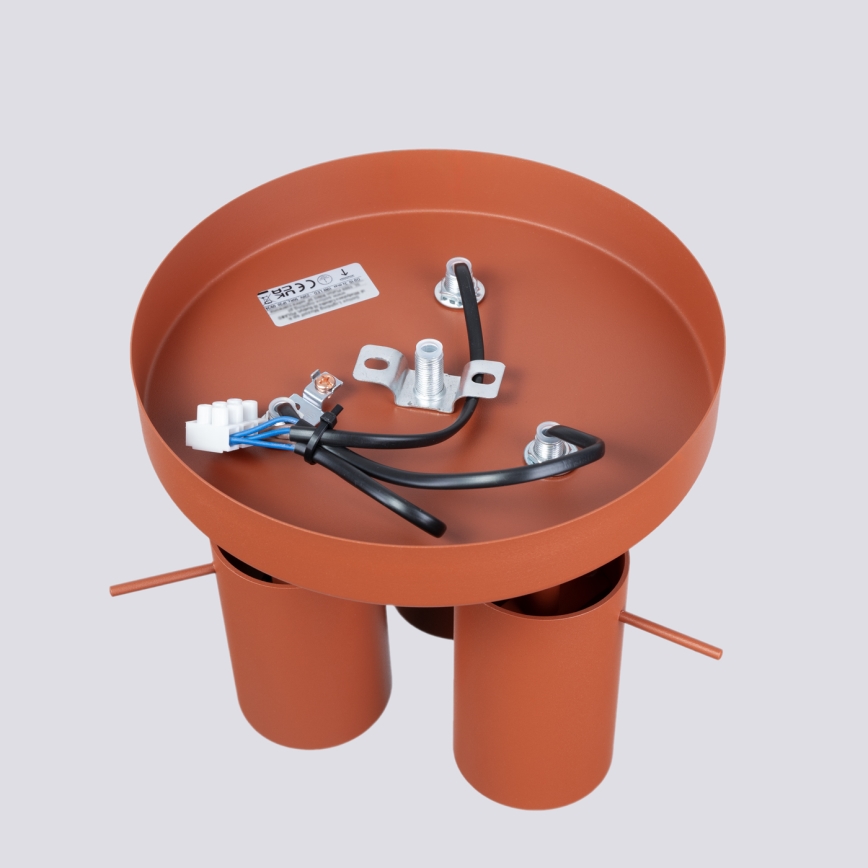 Spot RING 3xGU10/10W/230V rood