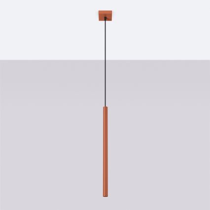 Hanglamp aan een koord PASTELO 1xG9/8W/230V rood