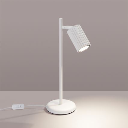 Tafellamp KARBON 1xGU10/10W/230V wit