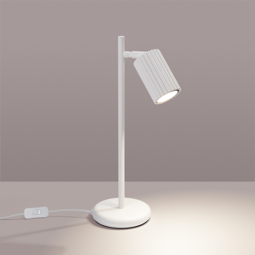 Tafellamp KARBON 1xGU10/10W/230V wit