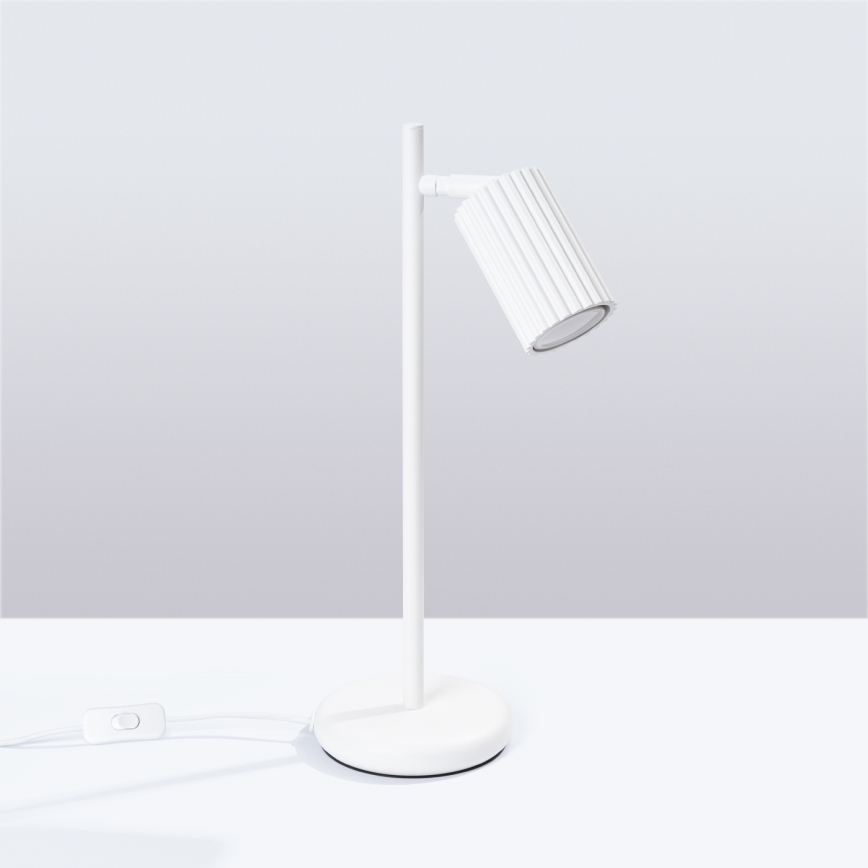 Tafellamp KARBON 1xGU10/10W/230V wit