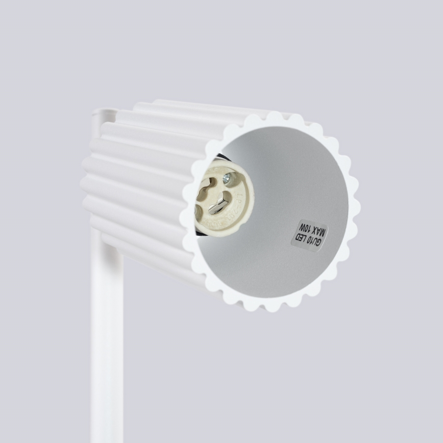 Tafellamp KARBON 1xGU10/10W/230V wit