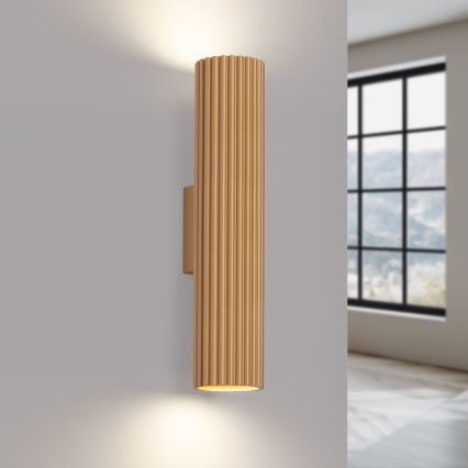 Wandlamp KARBON 2xGU10/10W/230V goud