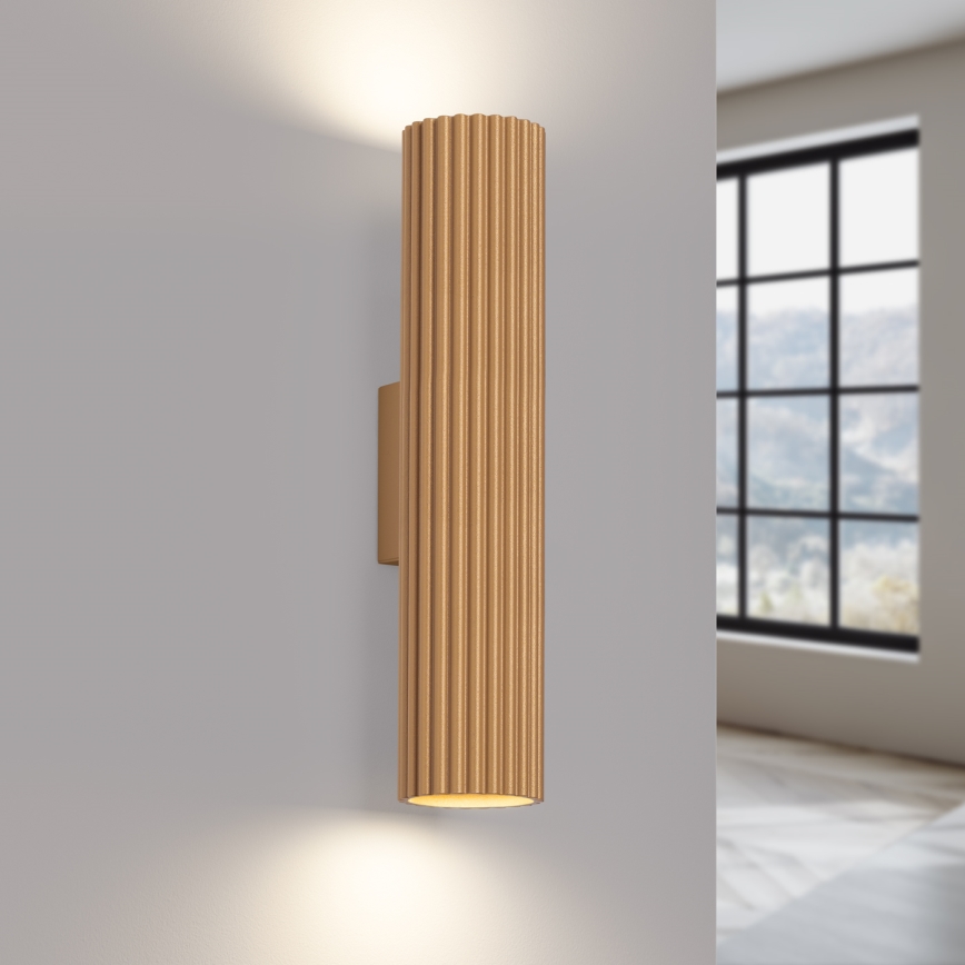 Wandlamp KARBON 2xGU10/10W/230V goud