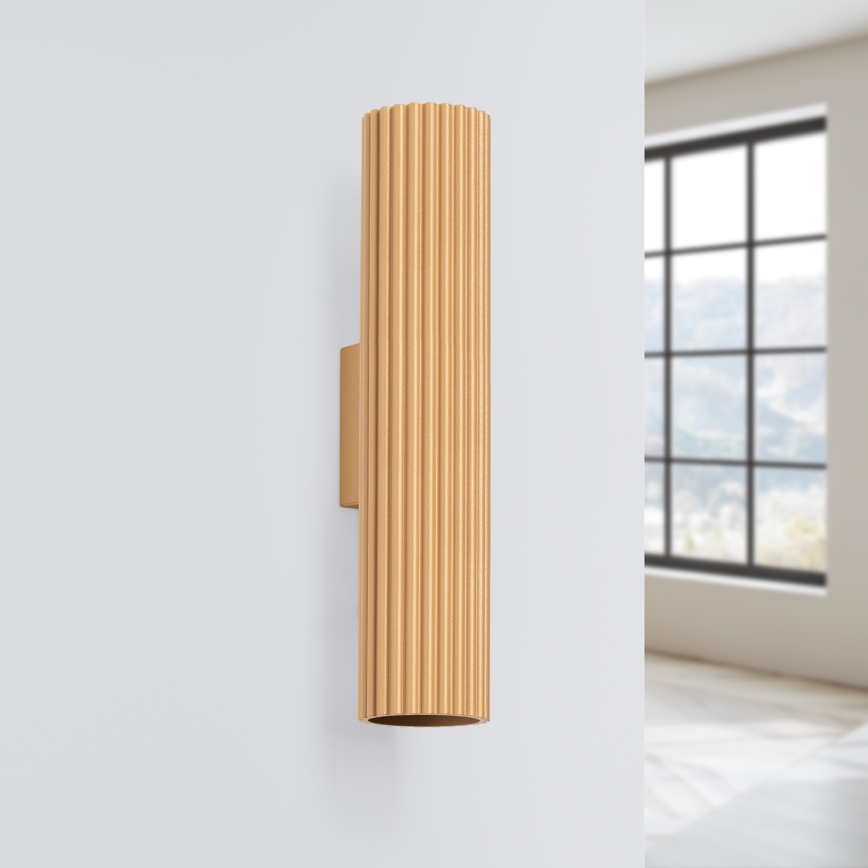 Wandlamp KARBON 2xGU10/10W/230V goud