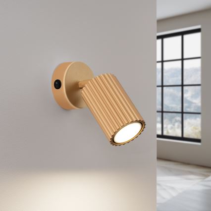Wandspot KARBON 1xGU10/10W/230V goud