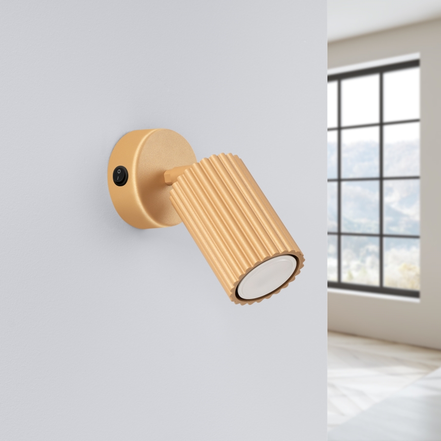 Wandspot KARBON 1xGU10/10W/230V goud