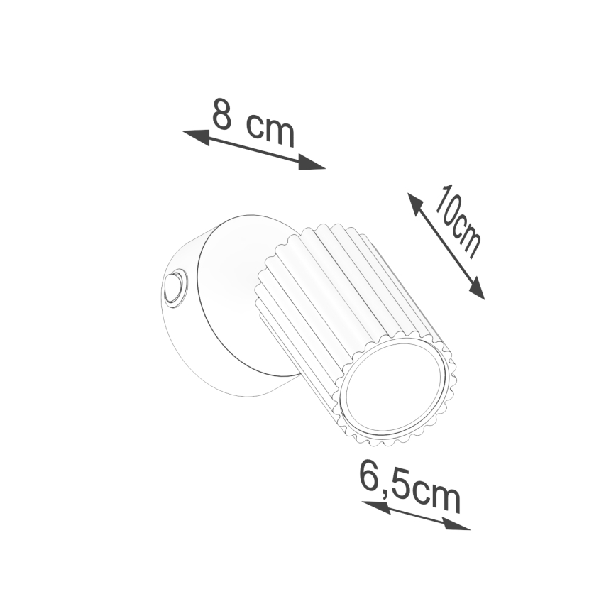Wandspot KARBON 1xGU10/10W/230V goud