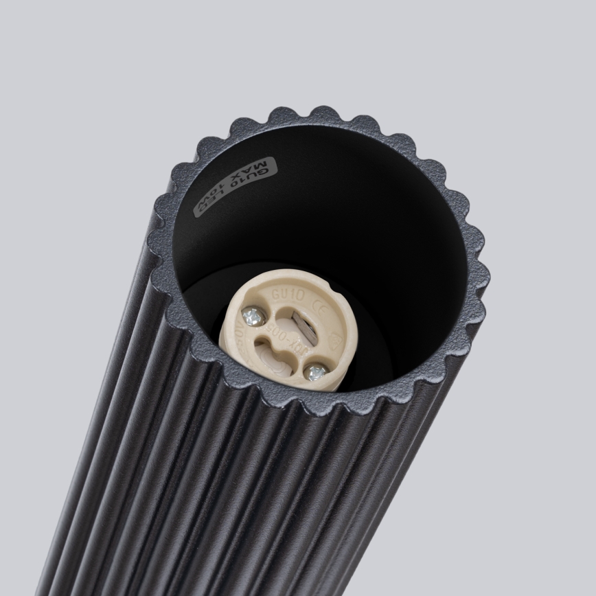Spot KARBON 1xGU10/10W/230V 10 cm zwart