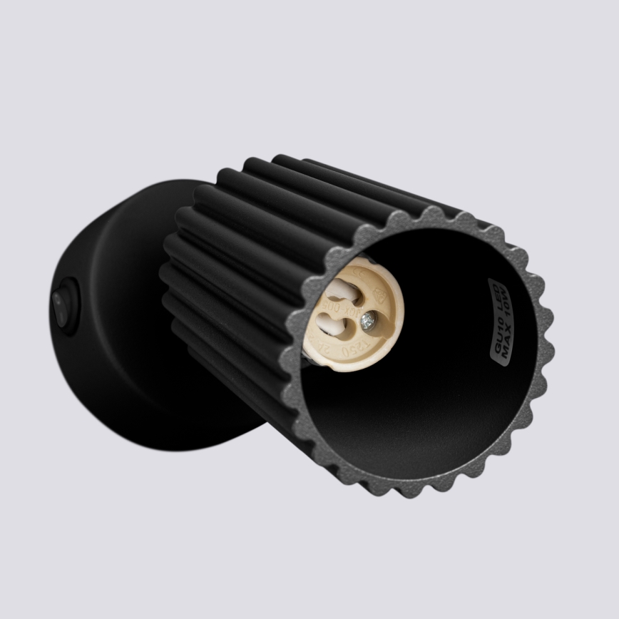 Wandspot KARBON 1xGU10/10W/230V zwart