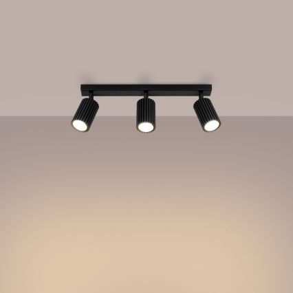 Spot KARBON 3xGU10/10W/230V zwart