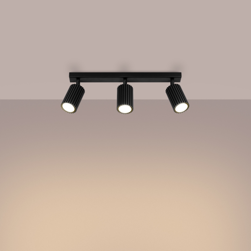 Spot KARBON 3xGU10/10W/230V zwart