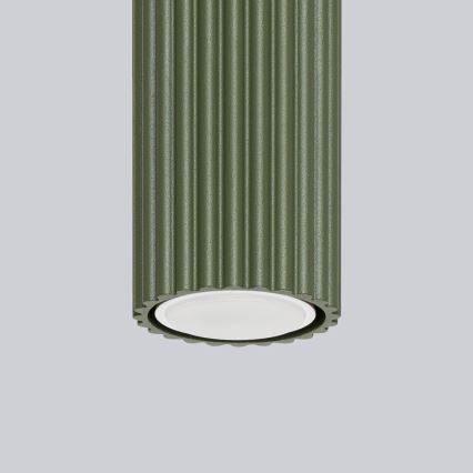 Spot KARBON 1xGU10/10W/230V 10 cm groen