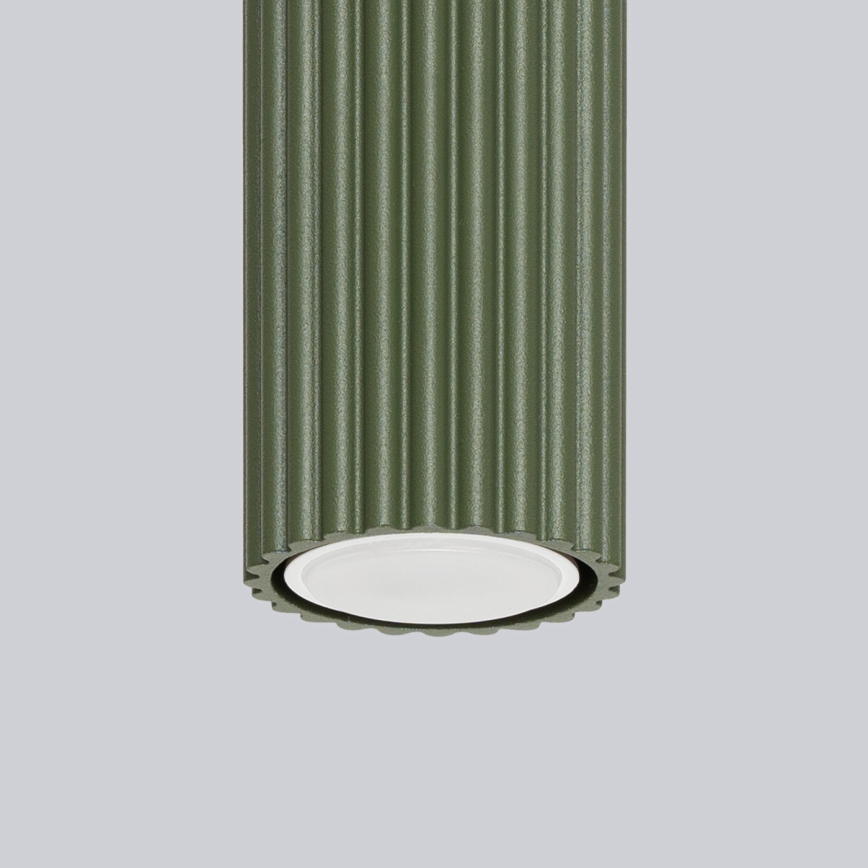 Spot KARBON 1xGU10/10W/230V 10 cm groen