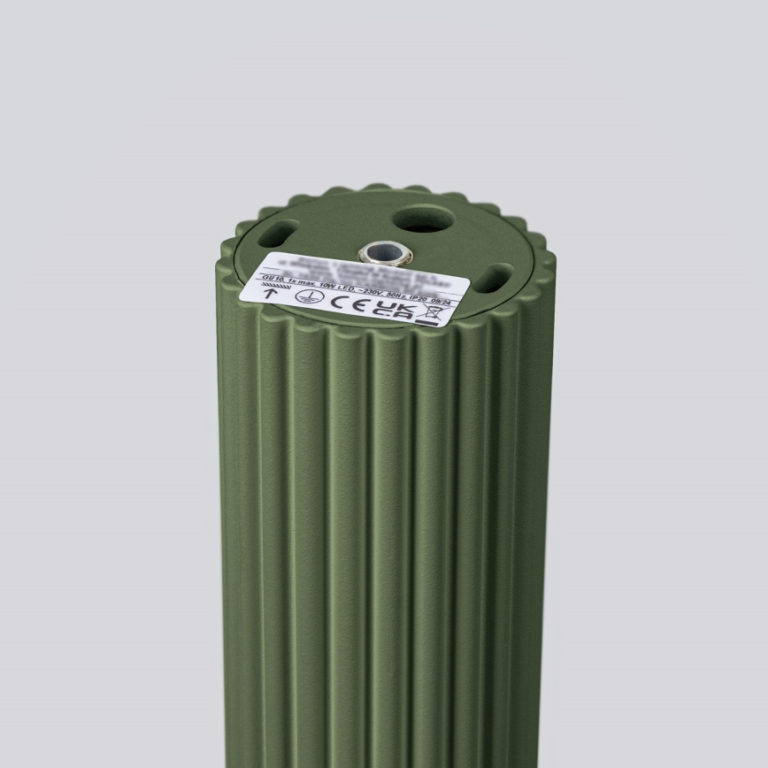 Spot KARBON 1xGU10/10W/230V 10 cm groen