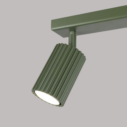 Spot KARBON 2xGU10/10W/230V groen