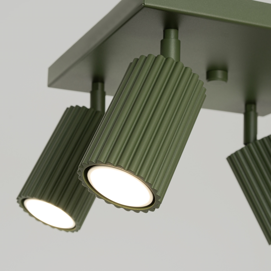 Spot KARBON 4xGU10/10W/230V groen