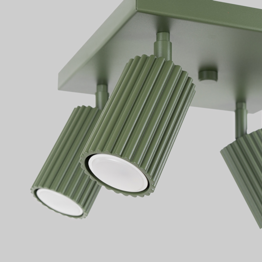 Spot KARBON 4xGU10/10W/230V groen