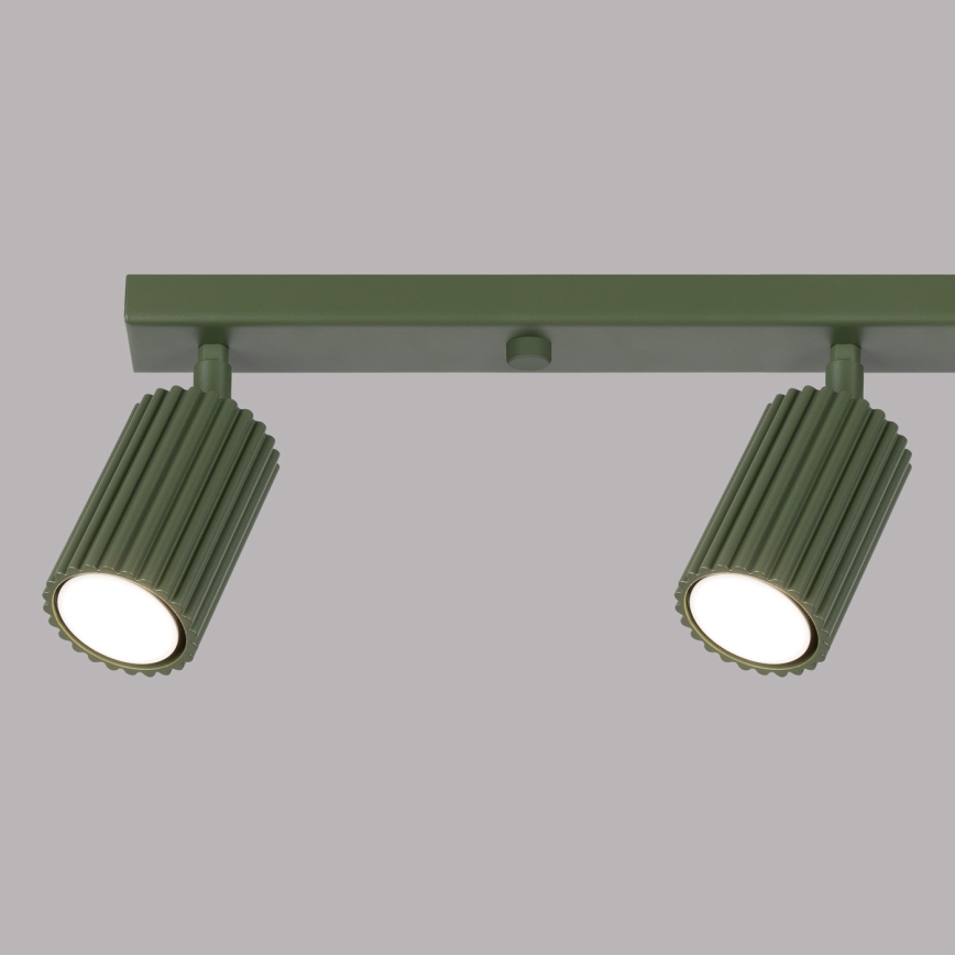 Spot KARBON 4xGU10/10W/230V groen