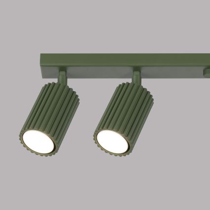 Spot KARBON 6xGU10/10W/230V groen