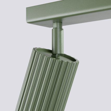 Spot KARBON 6xGU10/10W/230V groen