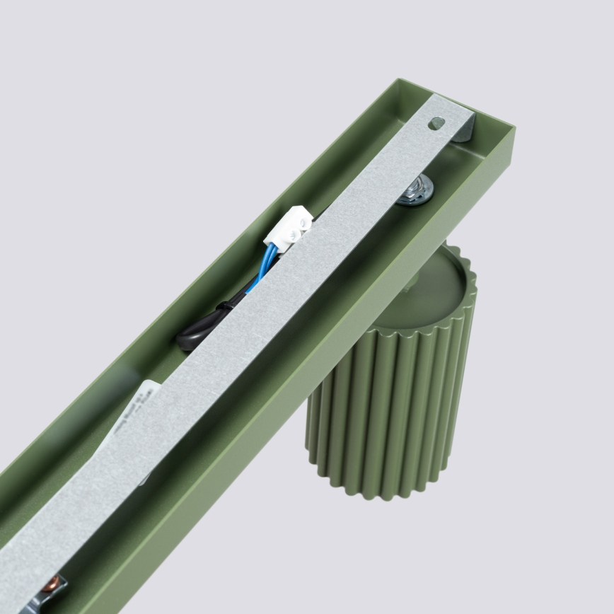 Spot KARBON 6xGU10/10W/230V groen