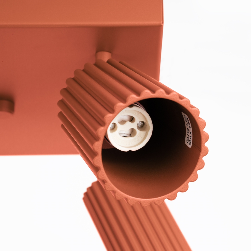 Spot KARBON 4xGU10/10W/230V rood