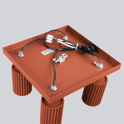 Spot KARBON 4xGU10/10W/230V rood