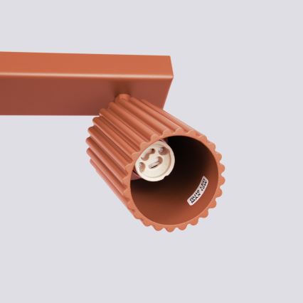 Spot KARBON 6xGU10/10W/230V rood