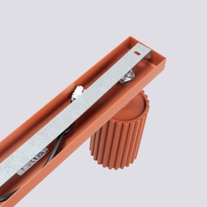 Spot KARBON 6xGU10/10W/230V rood