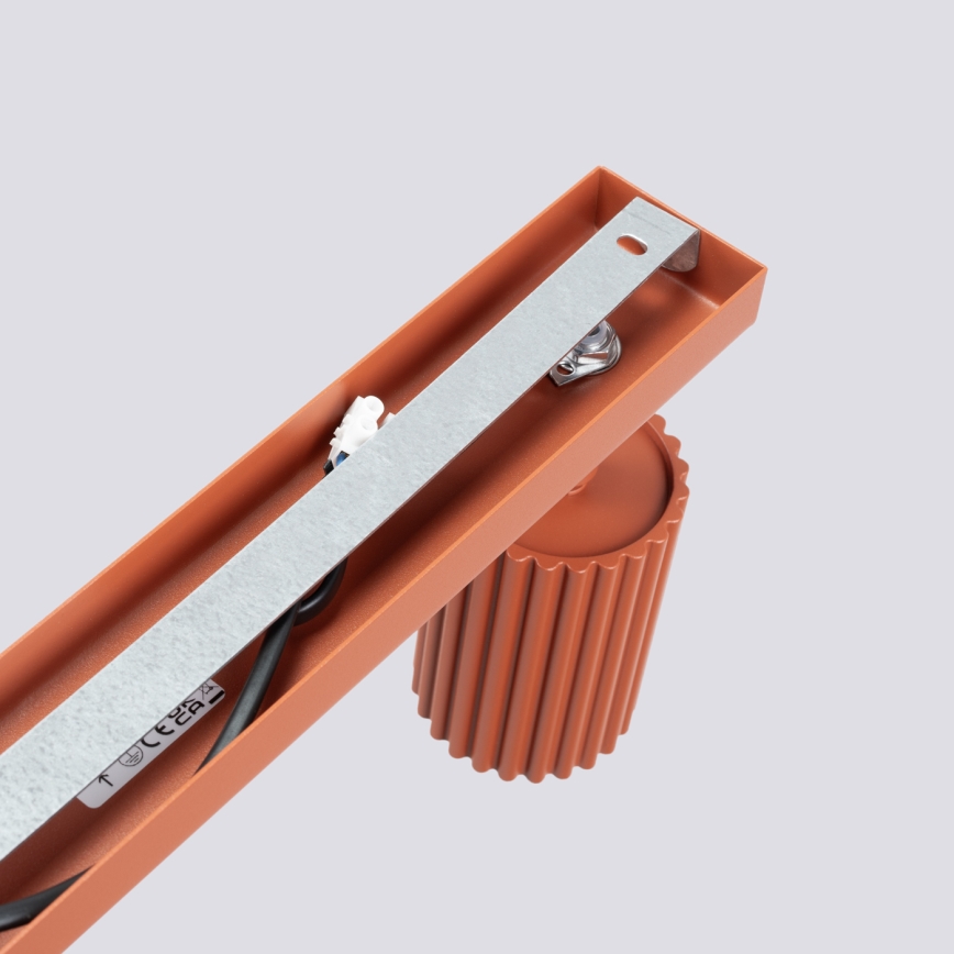 Spot KARBON 6xGU10/10W/230V rood