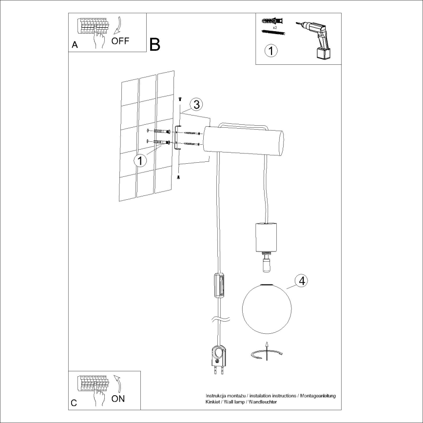 Wandlamp NIBMI 1xG9/8W/230V beuken